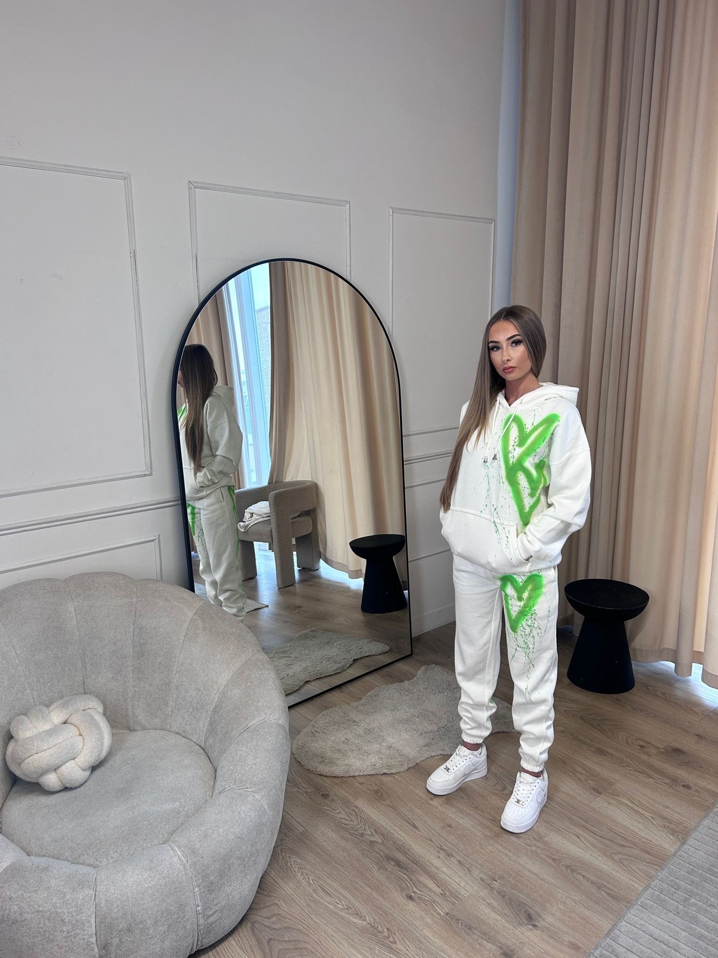 Green Energy Hearts Love Spray Tracksuit St Patricks š