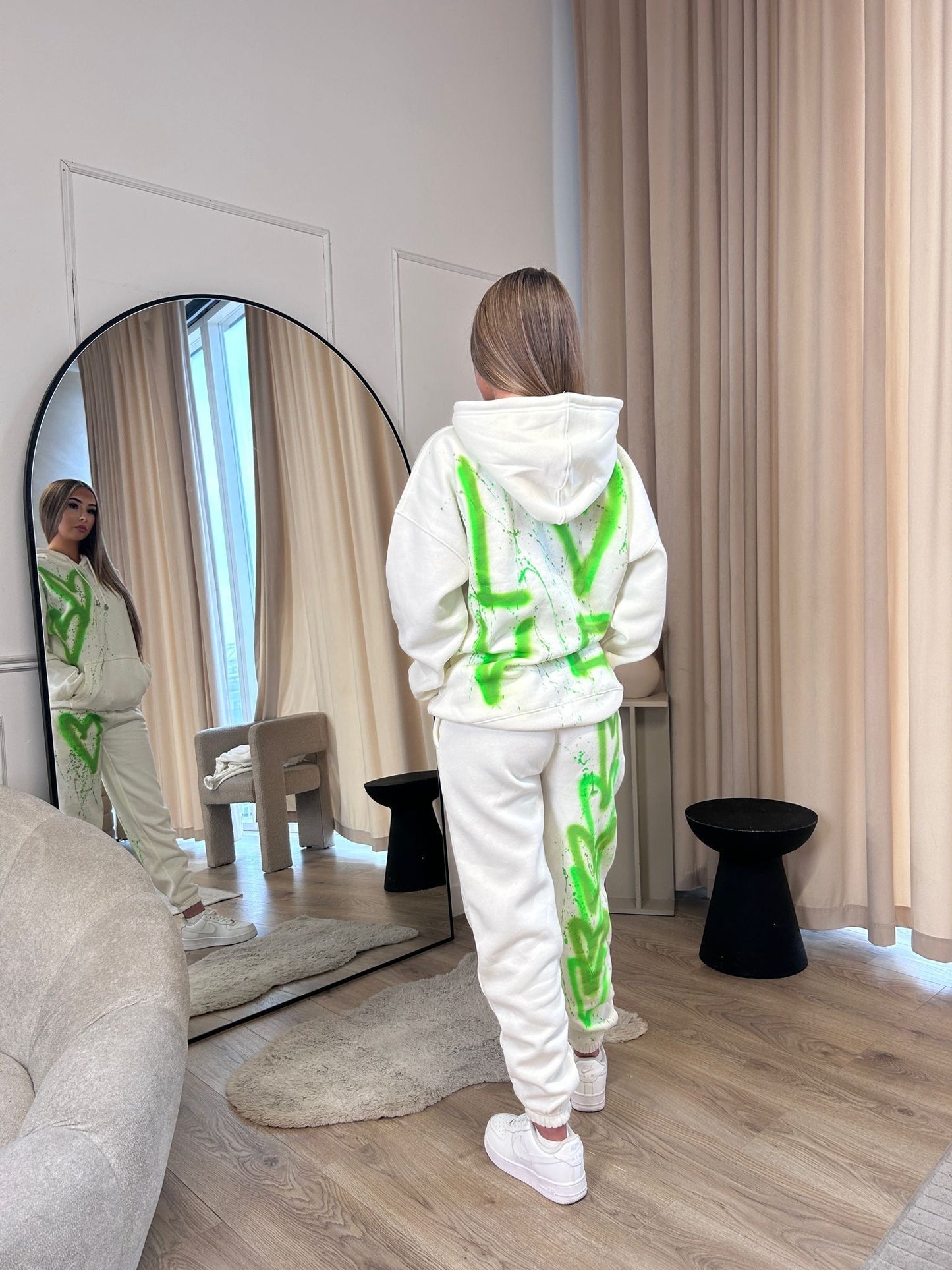 Green Energy Hearts Love Spray Tracksuit St Patricks š