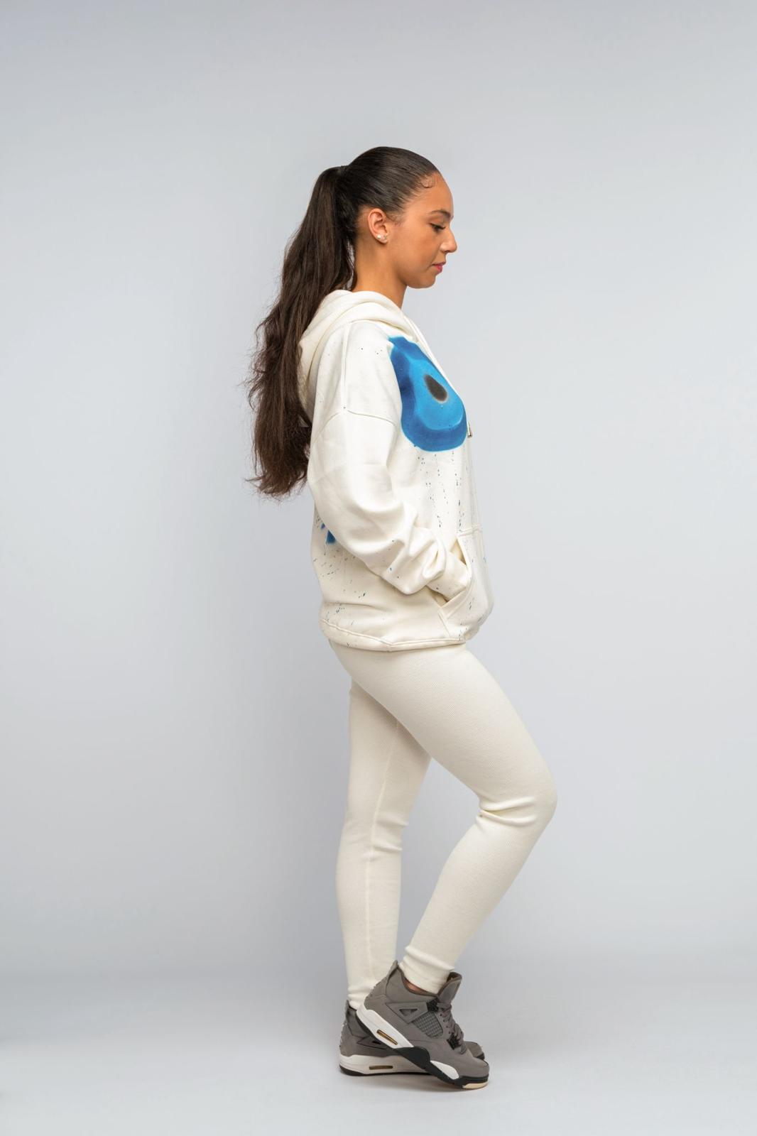 Blue Evil Eye Hoodie & Leggings Set