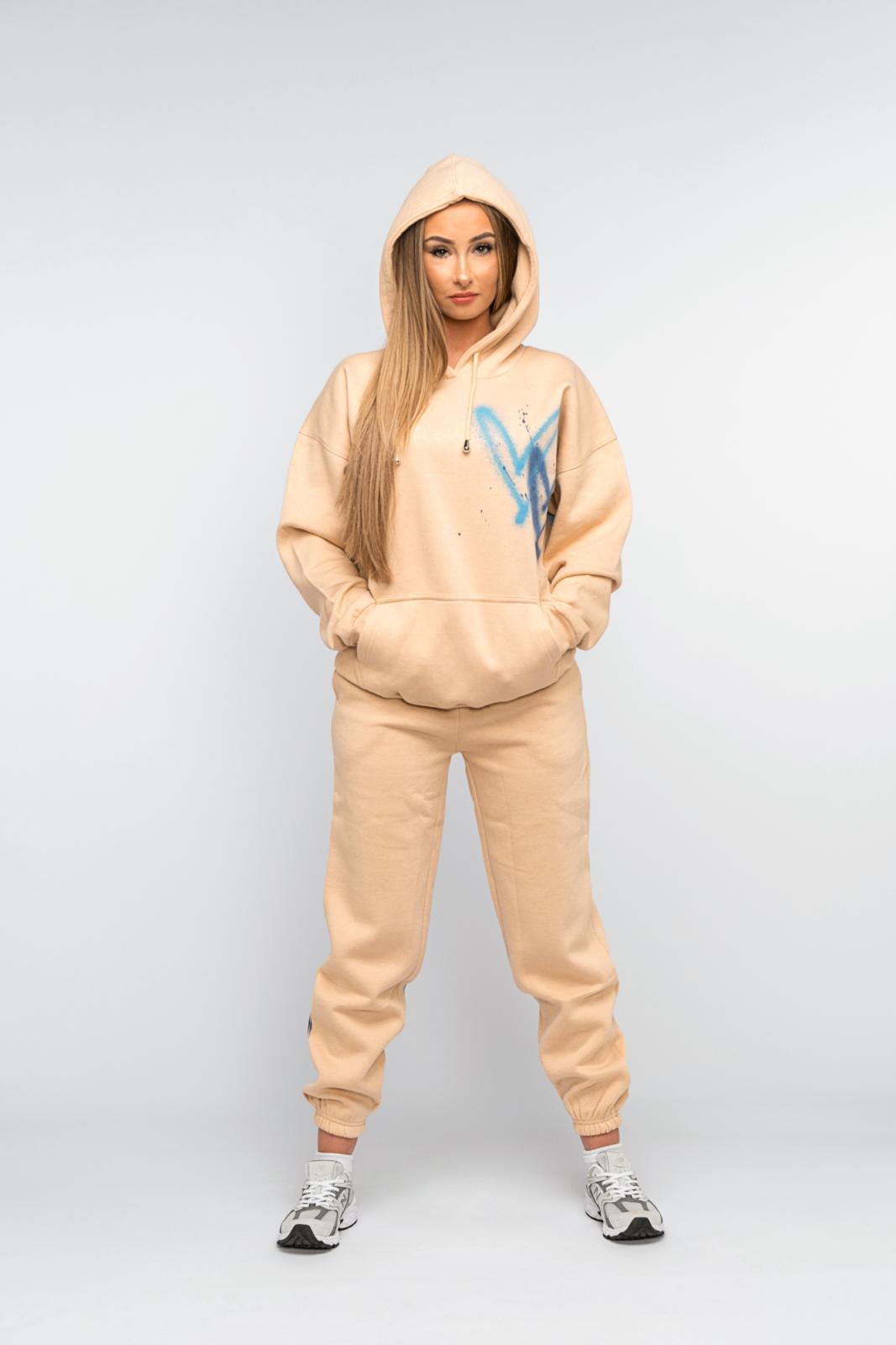 Blue Heart Stone Hoodie & Jogger Set