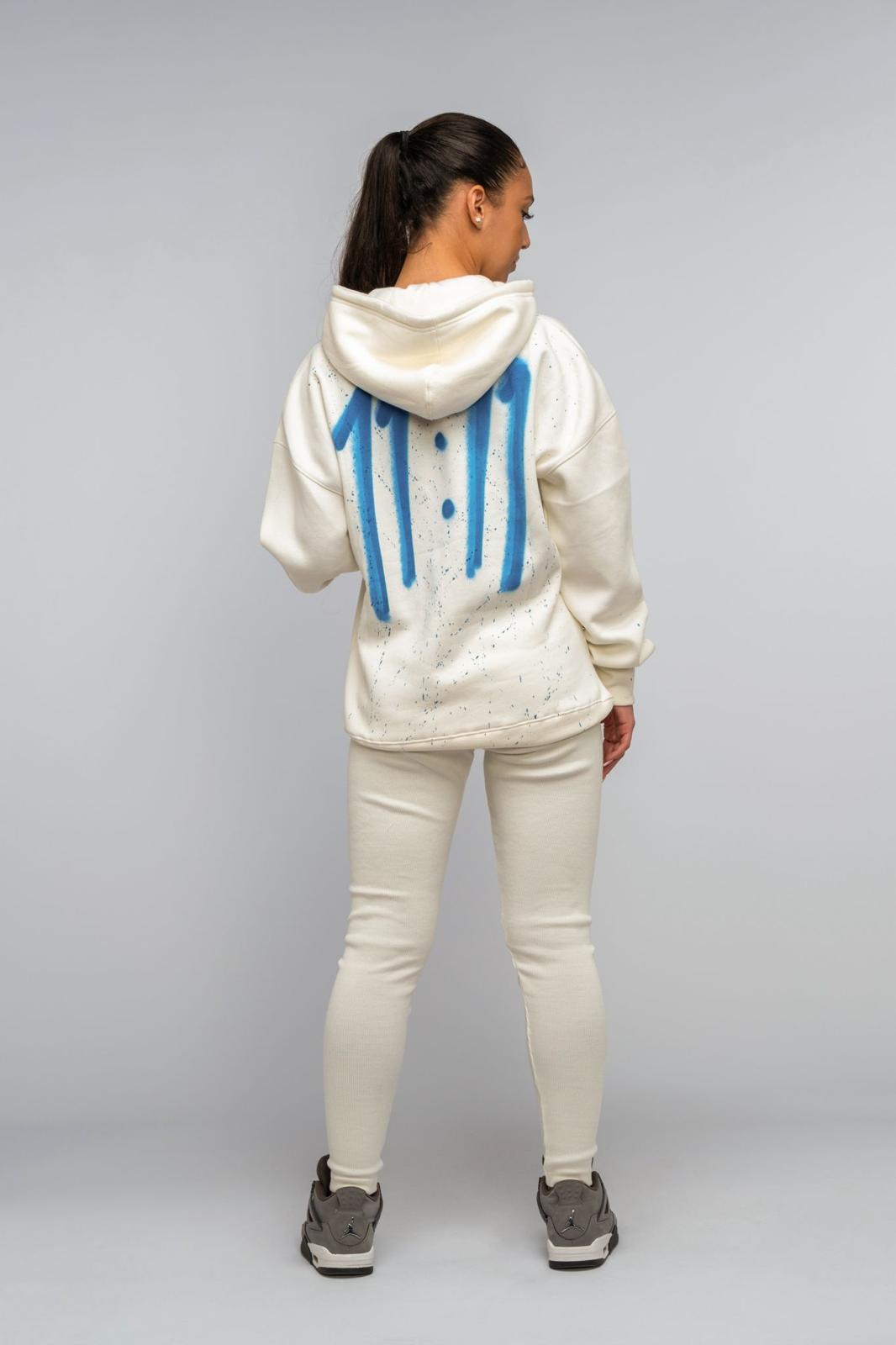 Blue Evil Eye Hoodie & Leggings Set